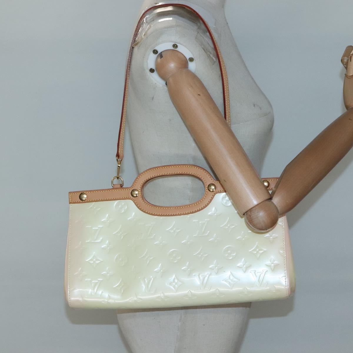 Louis Vuitton Roxbury Drive Handbag Monogram Vernis, BEIGE, PATENT_LEATHER, Handbag