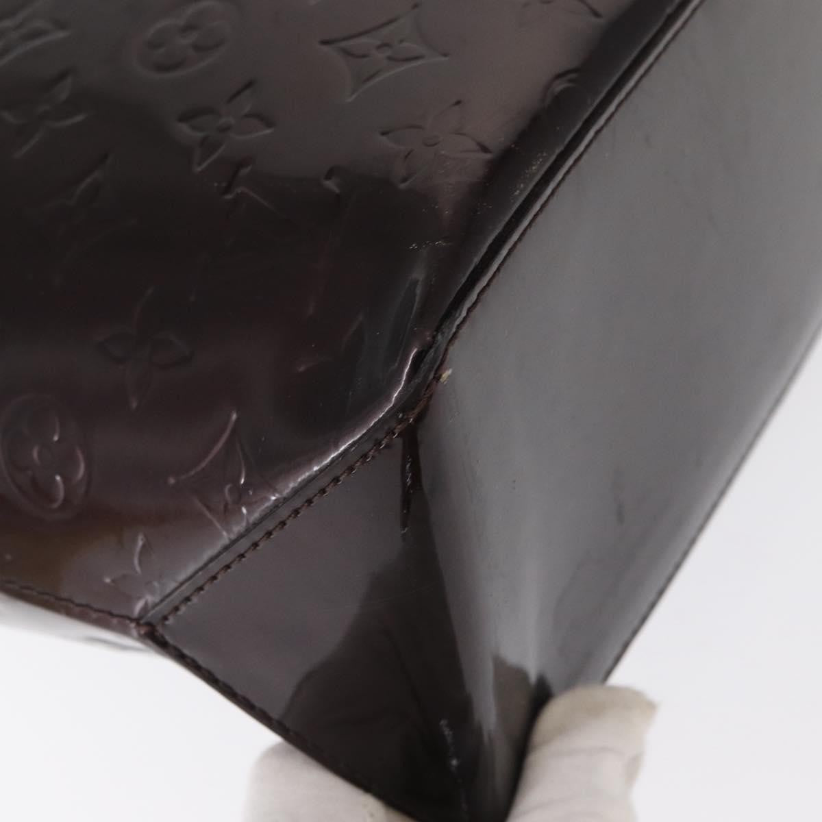 Louis Vuitton Wilshire Handbag Monogram Vernis, PURPLE, PATENT_LEATHER, Handbag