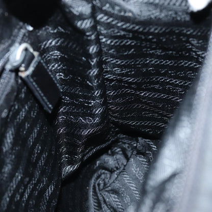 Prada Flat Messenger Bag Tessuto, BLACK, NYLON, Shoulder bag