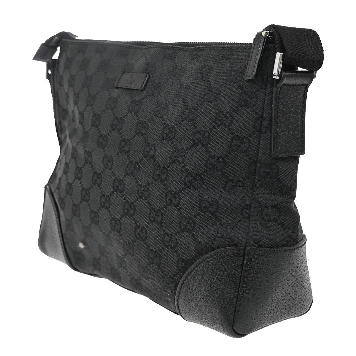 Gucci Joy Messenger Bag GG Canvas, Black, Canvas, Shoulder Bag