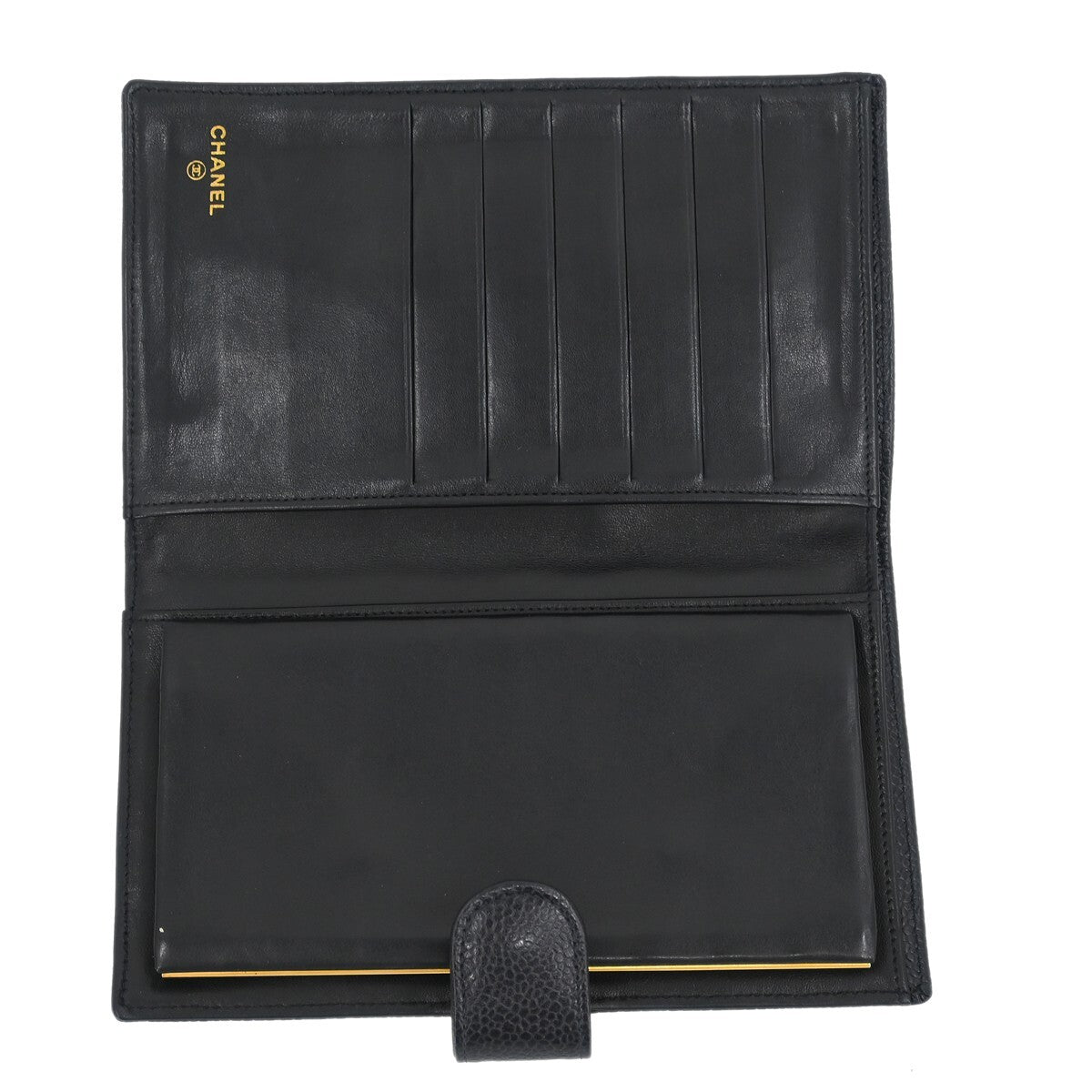 Chanel Timeless CC French Wallet Caviar, BLACK, LEATHER, Wallets