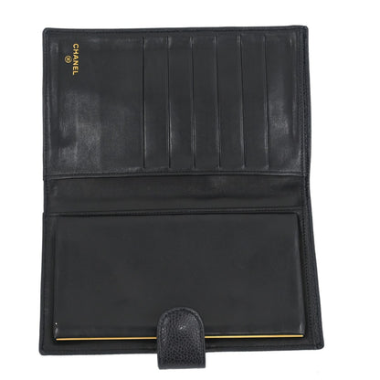 Chanel Timeless CC French Wallet Caviar, BLACK, LEATHER, Wallets