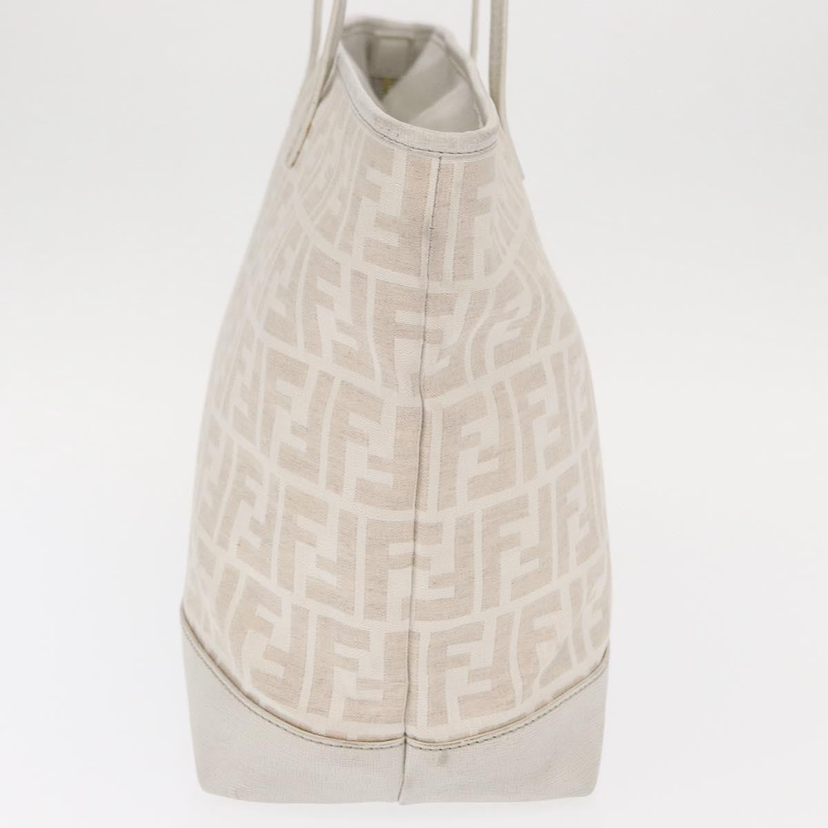 Fendi Roll Tote Zucca Canvas and Leather, BEIGE, CANVAS, Tote bag