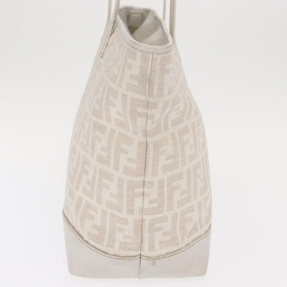 Fendi Roll Tote Zucca Canvas and Leather, BEIGE, CANVAS, Tote bag