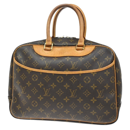 Louis Vuitton Deauville Handbag Monogram Canvas, BROWN, LEATHER, Handbag