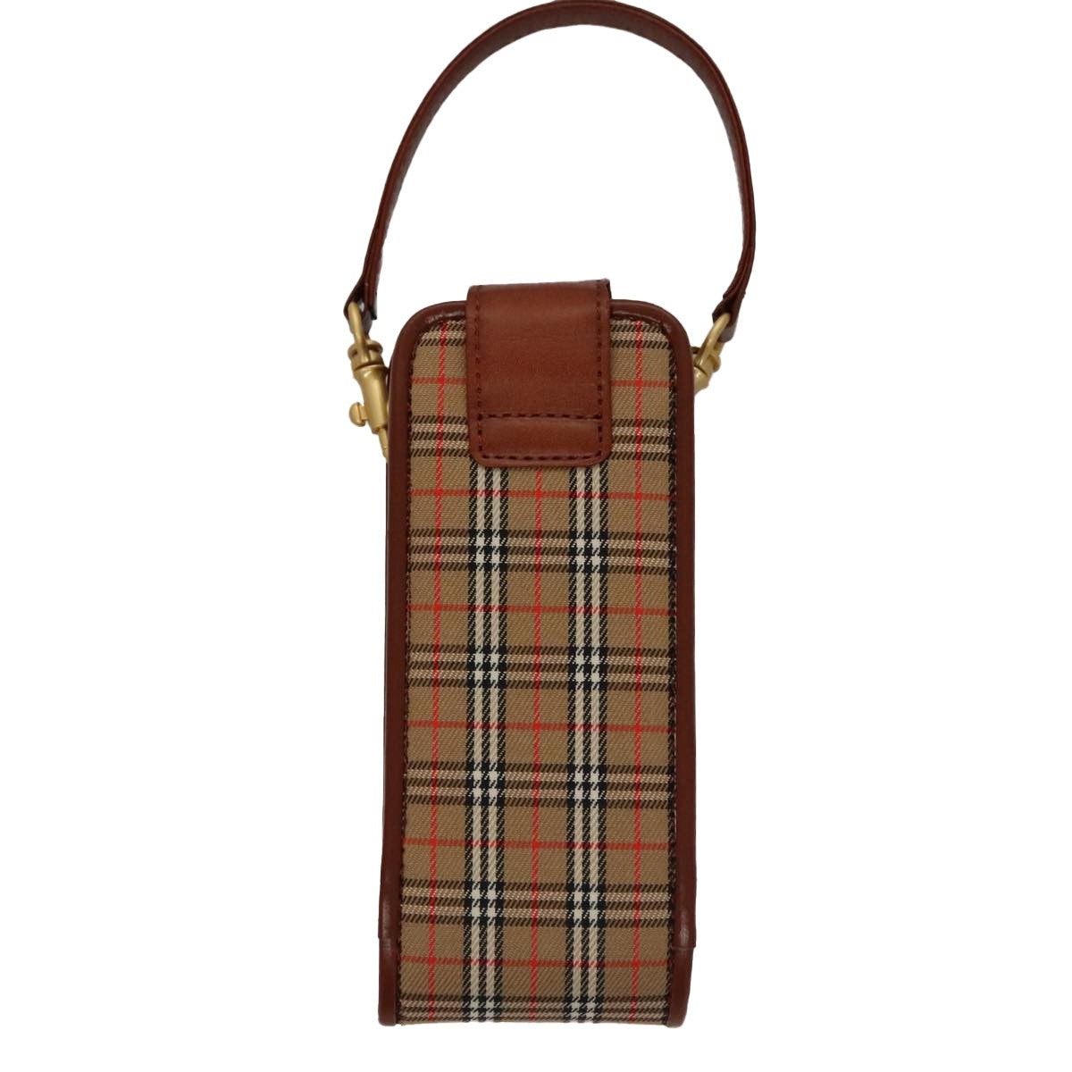 Burberry Nova check Pochette Canvas, BEIGE, CANVAS, Clutche & pouche