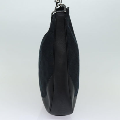 Gucci Vintage Bamboo Handle Tote Canvas, BLACK, CANVAS, Tote bag