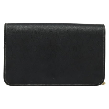 Christian Dior Vintage Honeycomb chain Canvas, BLACK, CANVAS, Handbag