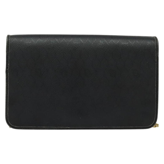 Christian Dior Vintage Honeycomb chain Canvas, BLACK, CANVAS, Handbag