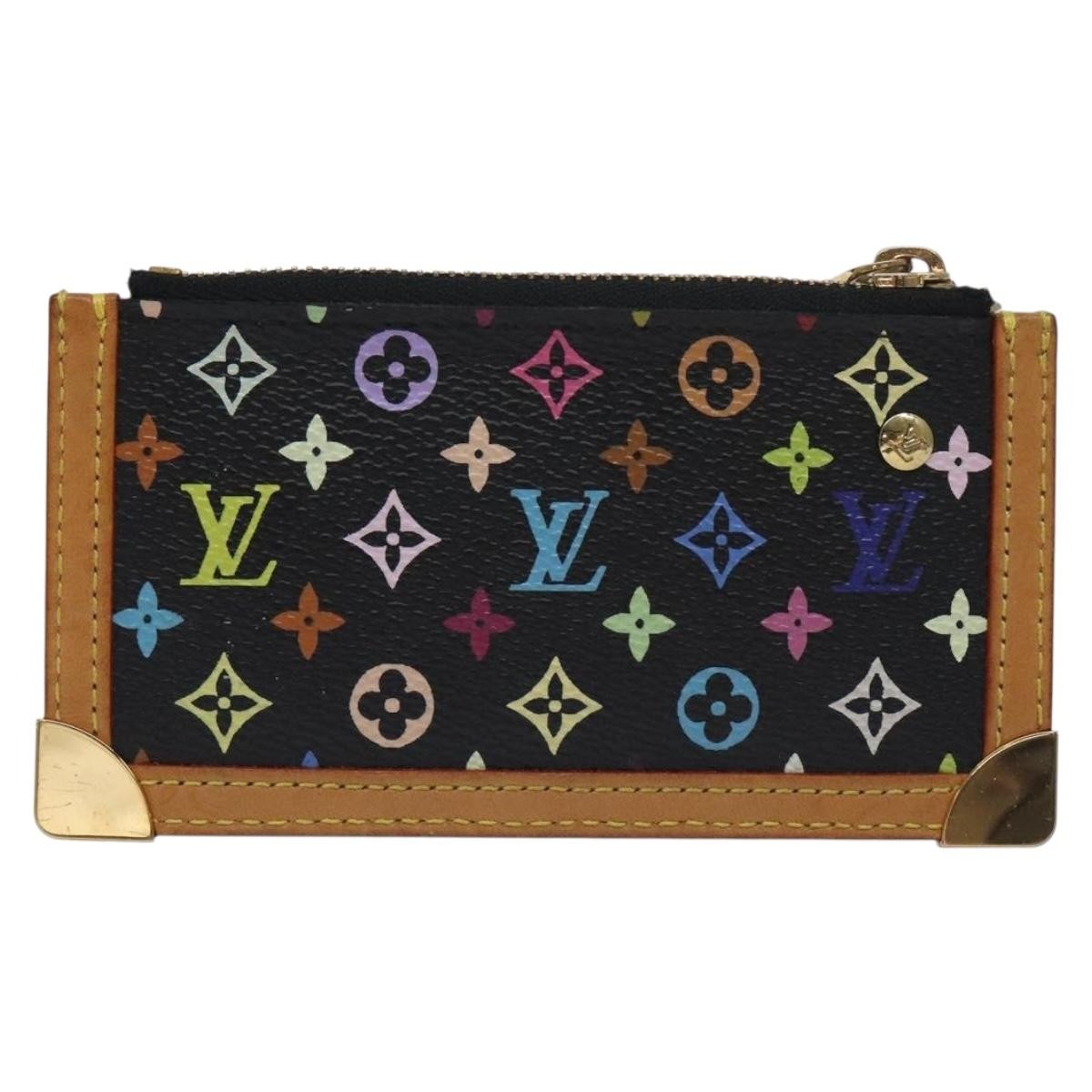 Louis Vuitton Pochette Clés Monogram Canvas, BLACK, CANVAS, Wallets