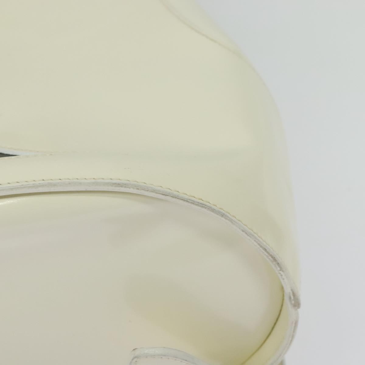 Salvatore Ferragamo Vintage Gancini Backpack Patent Leather, WHITE, PATENT_LEATHER, Backpack