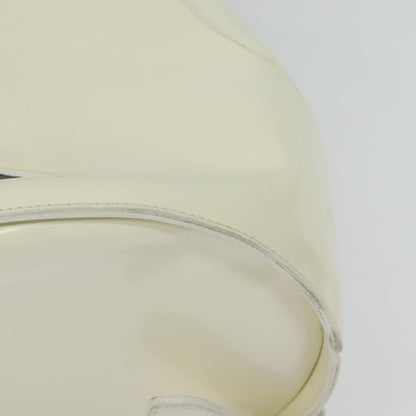 Salvatore Ferragamo Vintage Gancini Backpack Patent Leather, WHITE, PATENT_LEATHER, Backpack