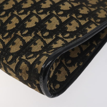 Christian Dior Vintage Trotter Shoulder Bag Canvas, NAVY, CANVAS, Shoulder bag