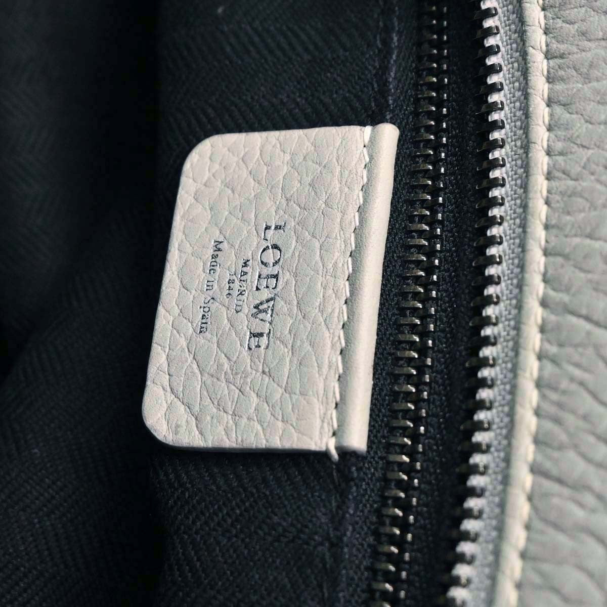 Loewe Fusta Totebag Leather, BLUE, LEATHER, Tote bag