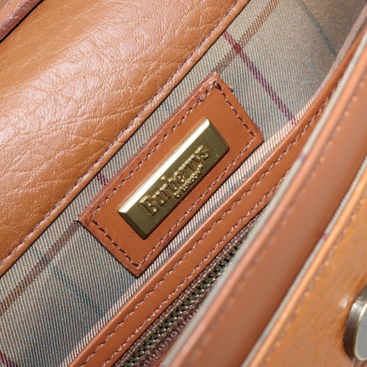 Burberry Vintage Shoulder Bag Leather, BROWN, LEATHER, Shoulder bag