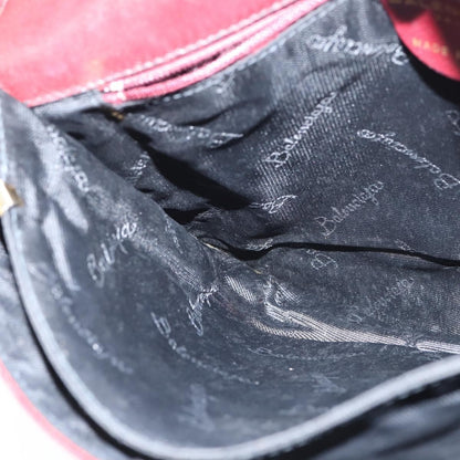 Balenciaga Shoulder Bag Suede, BURGUNDY, SUEDE, Shoulder bag