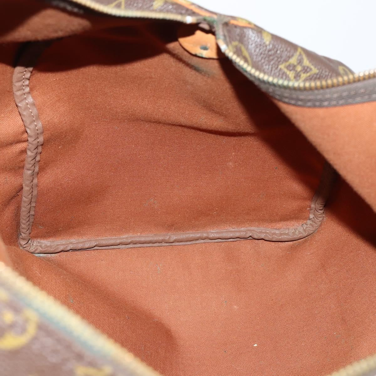 Louis Vuitton Keepall Bag Monogram Canvas, BROWN, CANVAS, Travel bag