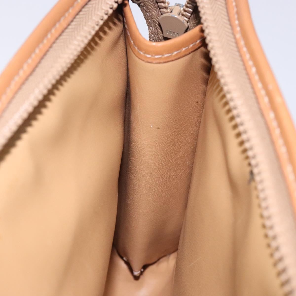 Celine Macadam Pochette Classic, BROWN, LEATHER, Clutche & pouche