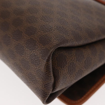 Celine Vintage Macadam Shoulder Bag Canvas, BROWN, CANVAS, Shoulder bag