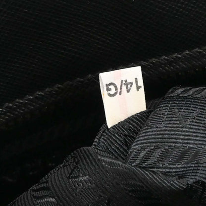 Prada Grommet Galleria Double Zip Tote City Calfskin, BLACK, LEATHER, Shoulder bag