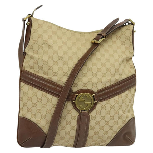 Gucci GG Canvas Bag Canvas, BEIGE, CANVAS, Shoulder bag