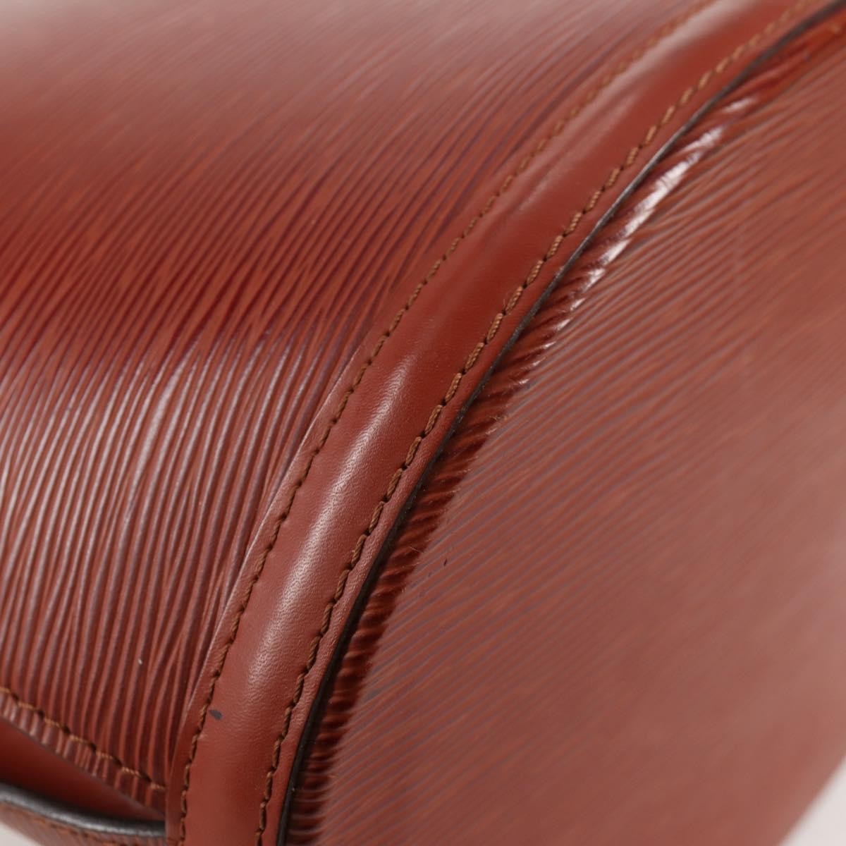 Louis Vuitton Cluny Shoulder Bag Epi Leather, BROWN, LEATHER, Shoulder bag