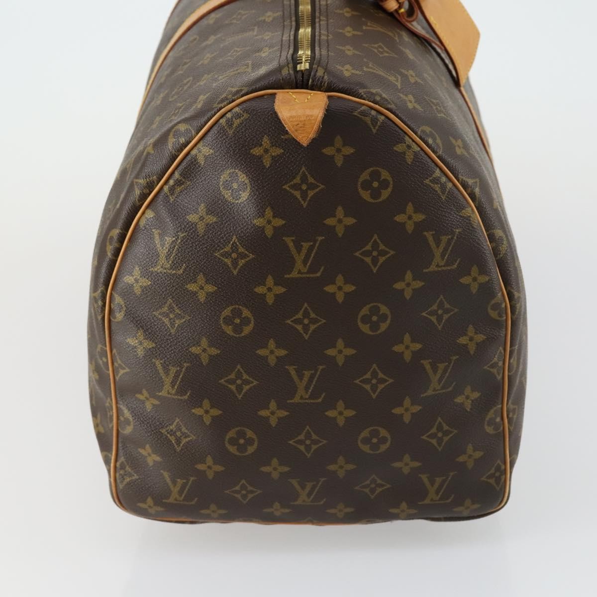 Louis Vuitton Keepall Bag Monogram Canvas, BROWN, CANVAS, Travel bag