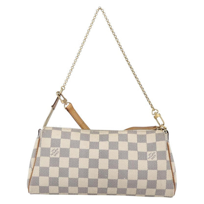 Louis Vuitton Eva Handbag Damier, BEIGE, CANVAS, Clutche & pouche