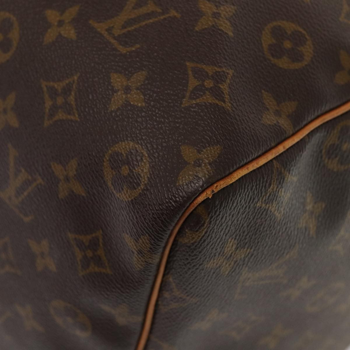 Louis Vuitton Keepall Bag Monogram Canvas, BROWN, CANVAS, Travel bag