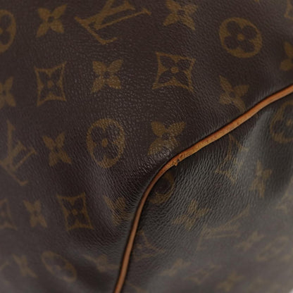 Louis Vuitton Keepall Bag Monogram Canvas, BROWN, CANVAS, Travel bag
