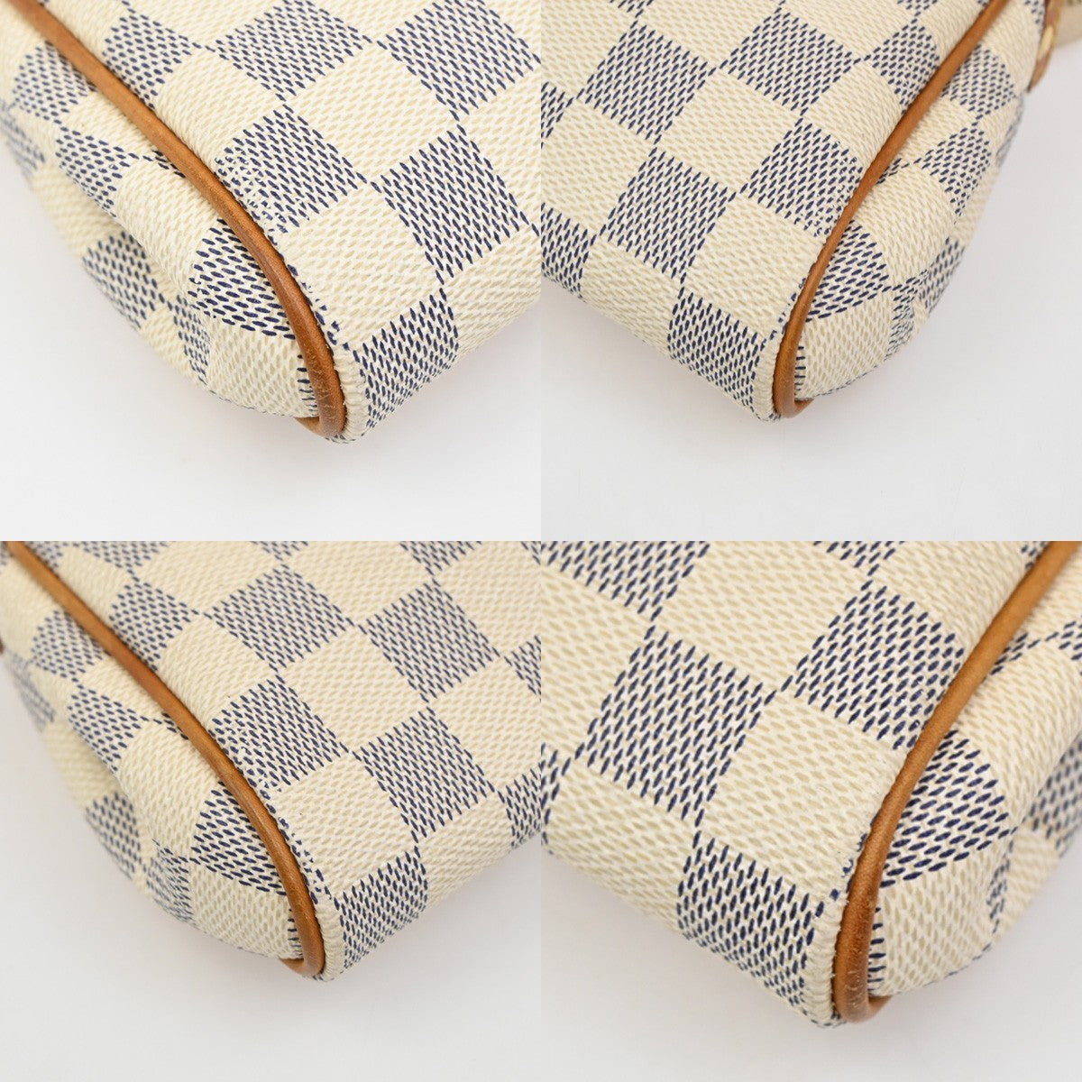 Louis Vuitton Eva Handbag Damier, WHITE, CANVAS, Shoulder bag