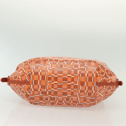 Salvatore Ferragamo Vintage Handbag Canvas, ORANGE, CANVAS, Handbag