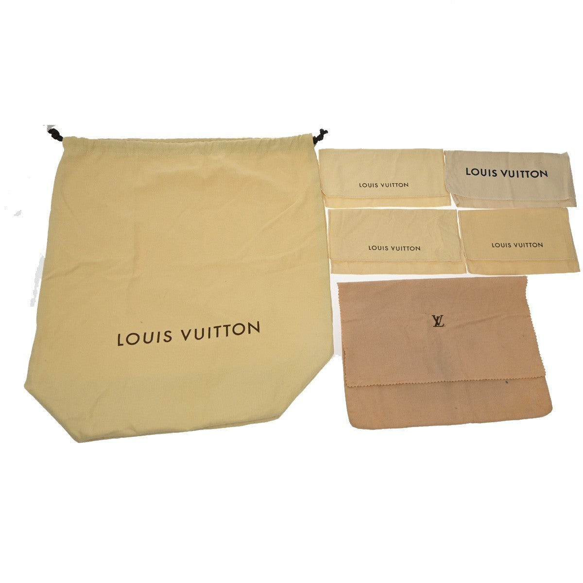 Louis Vuitton Dust bags Beige, BEIGE, CANVAS, Travel bag