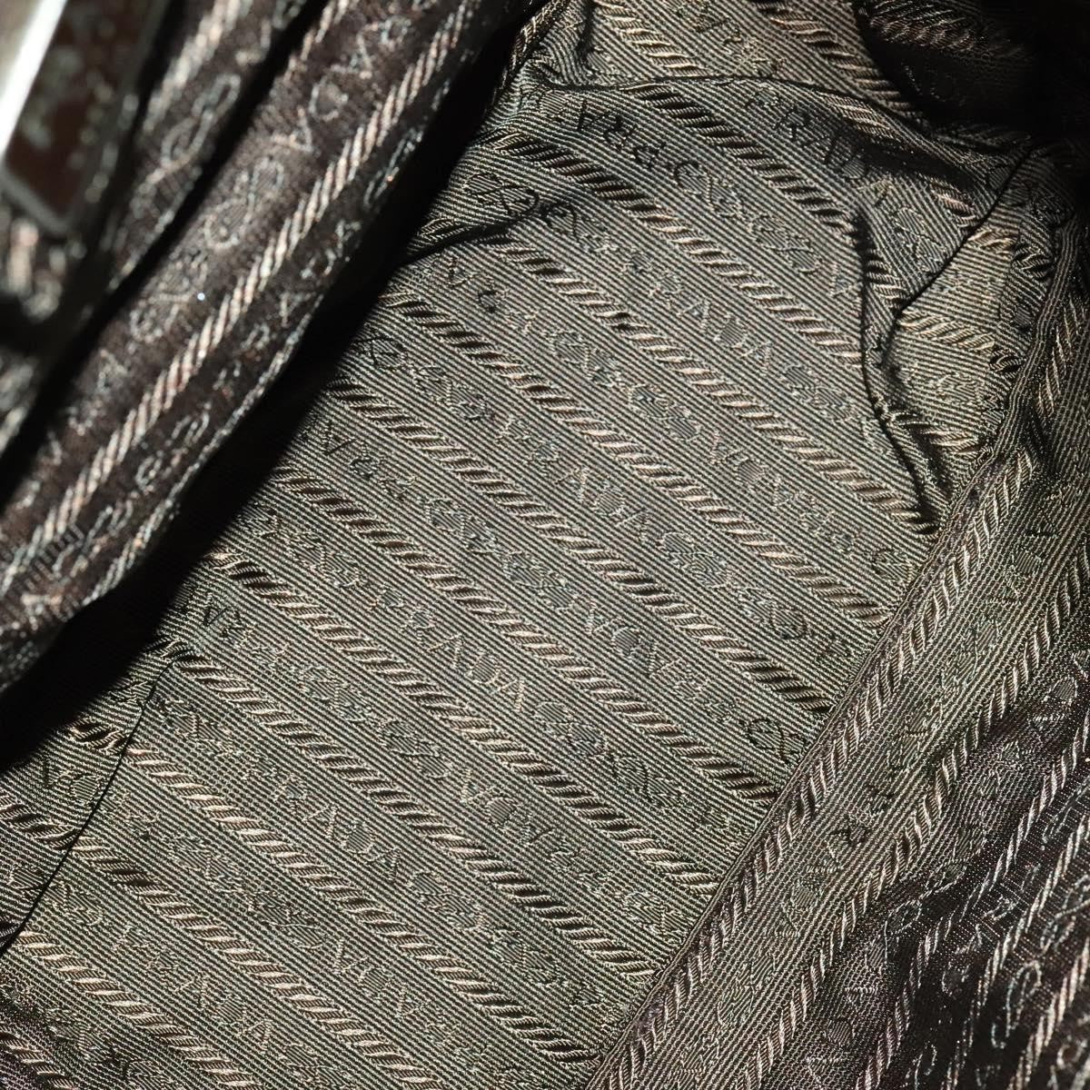 Prada Vela Double Front Pocket Backpack Tessuto with Saffiano Leather, KHAKI, NYLON, Backpack