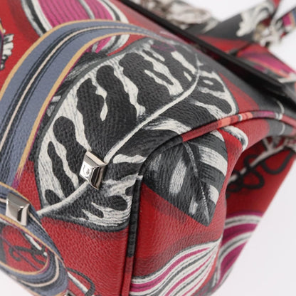 Salvatore Ferragamo Studio Satchel Printed Leather, MULTICOLOUR, LEATHER, Handbag