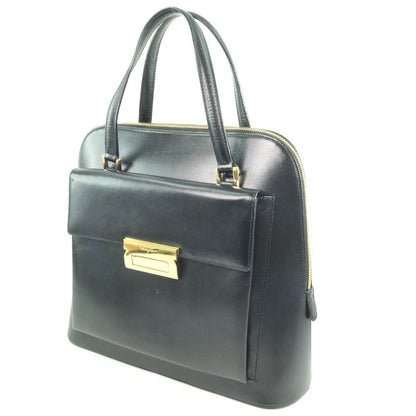 Salvatore Ferragamo Vintage Top handle handbag Calfskin, BLACK, LEATHER, Handbag
