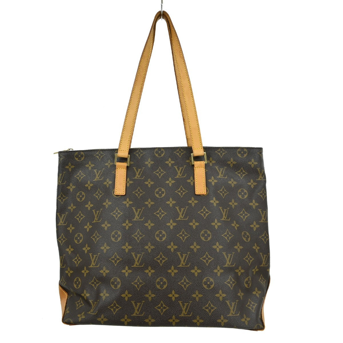 Louis Vuitton Cabas Mezzo Monogram Canvas, BROWN, CANVAS, Tote bag