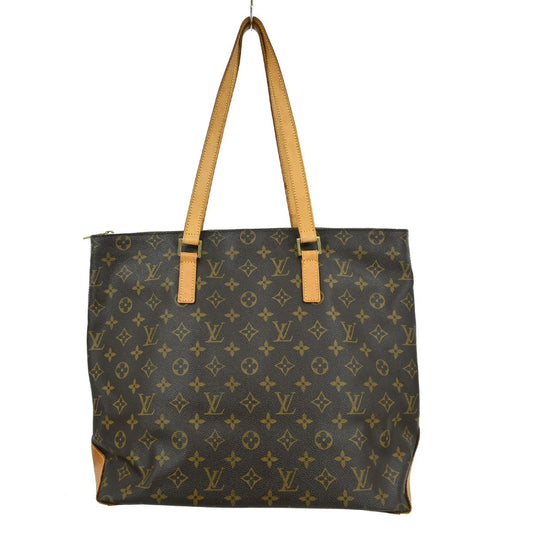 Louis Vuitton Cabas Mezzo Monogram Canvas, BROWN, CANVAS, Tote bag