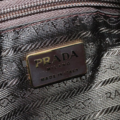 Prada Boston Bag Quilted tessuto, BROWN, NYLON, Travel bag