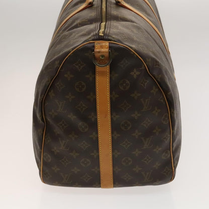 Louis Vuitton Keepall Bandouliere Bag Monogram Canvas, BROWN, CANVAS, Travel bag