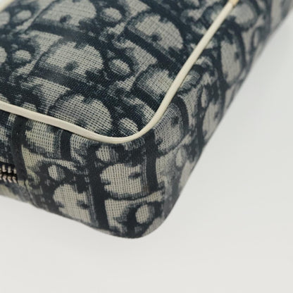 Christian Dior Vintage Trotter Pouch Diorissimo Canvas, NAVY, CANVAS, Clutche & pouche