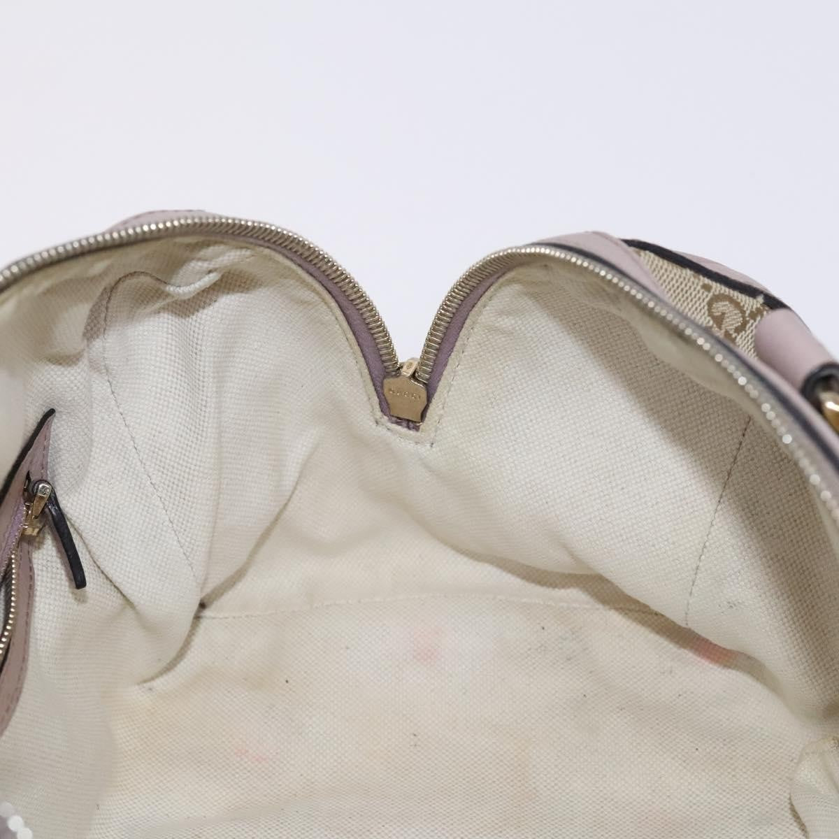 Gucci Vintage Web Boston Bag GG Canvas, BEIGE, CANVAS, Travel bag