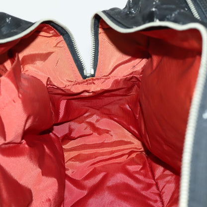 Chanel Travel Line Boston Bag Printed Nylon, BLACK, NYLON, Travel bag