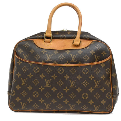 Louis Vuitton Deauville Handbag Monogram Canvas, BROWN, CANVAS, Handbag