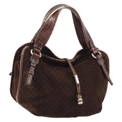Celine Bittersweet Canvas, Brown, Canvas, Handbag