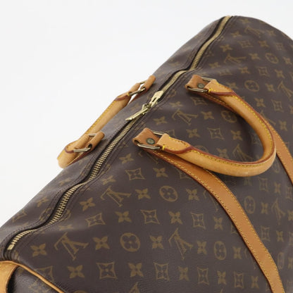 Louis Vuitton Keepall Bag Monogram Canvas, BROWN, CANVAS, Travel bag