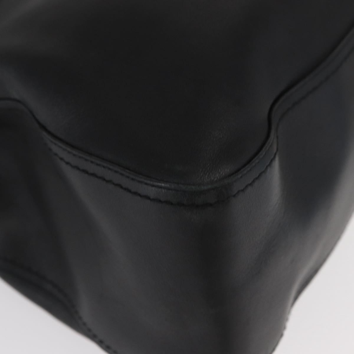 Salvatore Ferragamo Gancini Tote Leather, BLACK, LEATHER, Tote bag