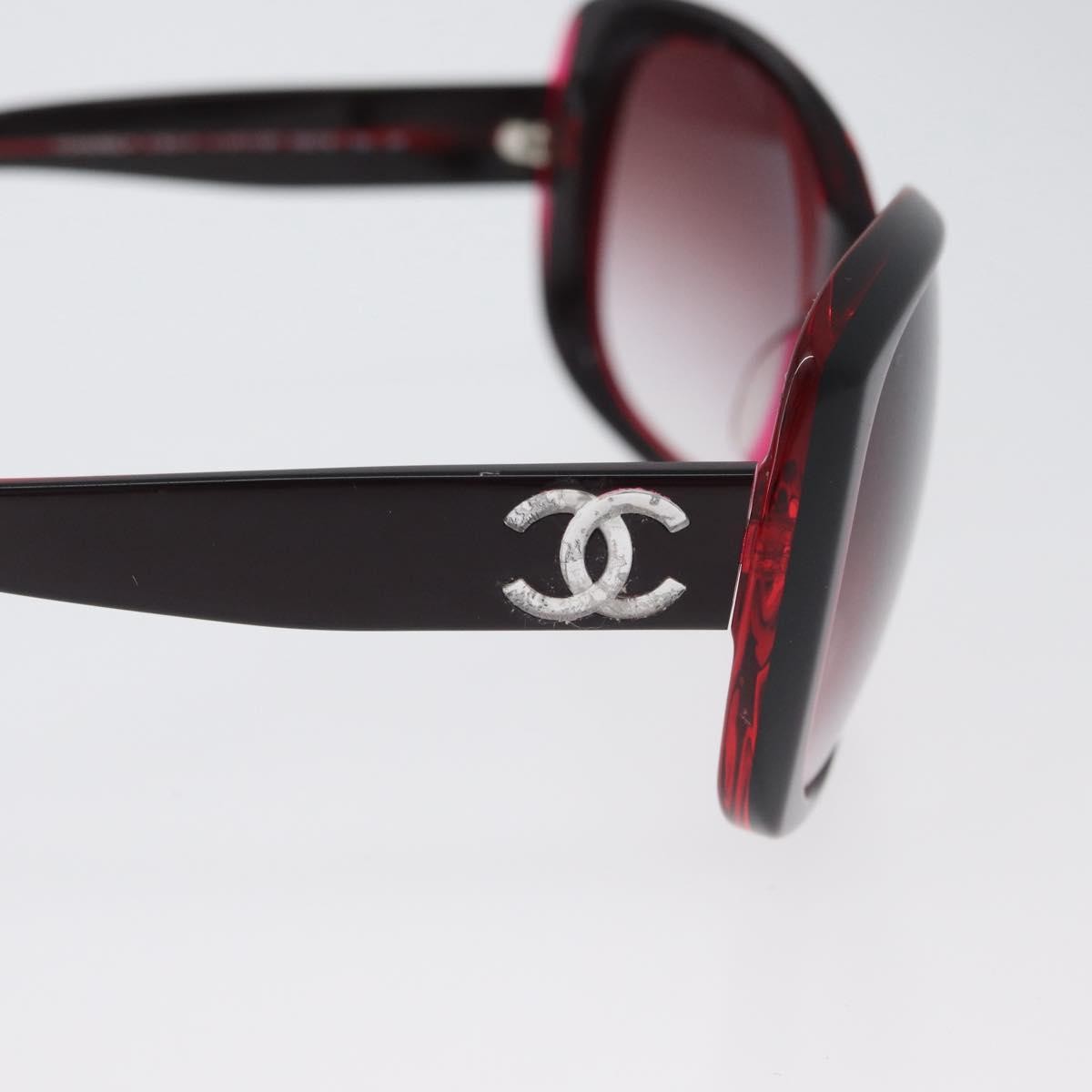 Chanel Logo CC Sunglasses Plastic, Red, Plastic, Sunglasses