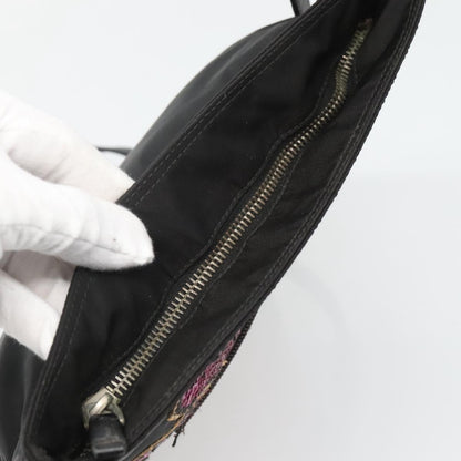 Prada Flat Crossbody Bag Tessuto, BLACK, NYLON, Shoulder bag