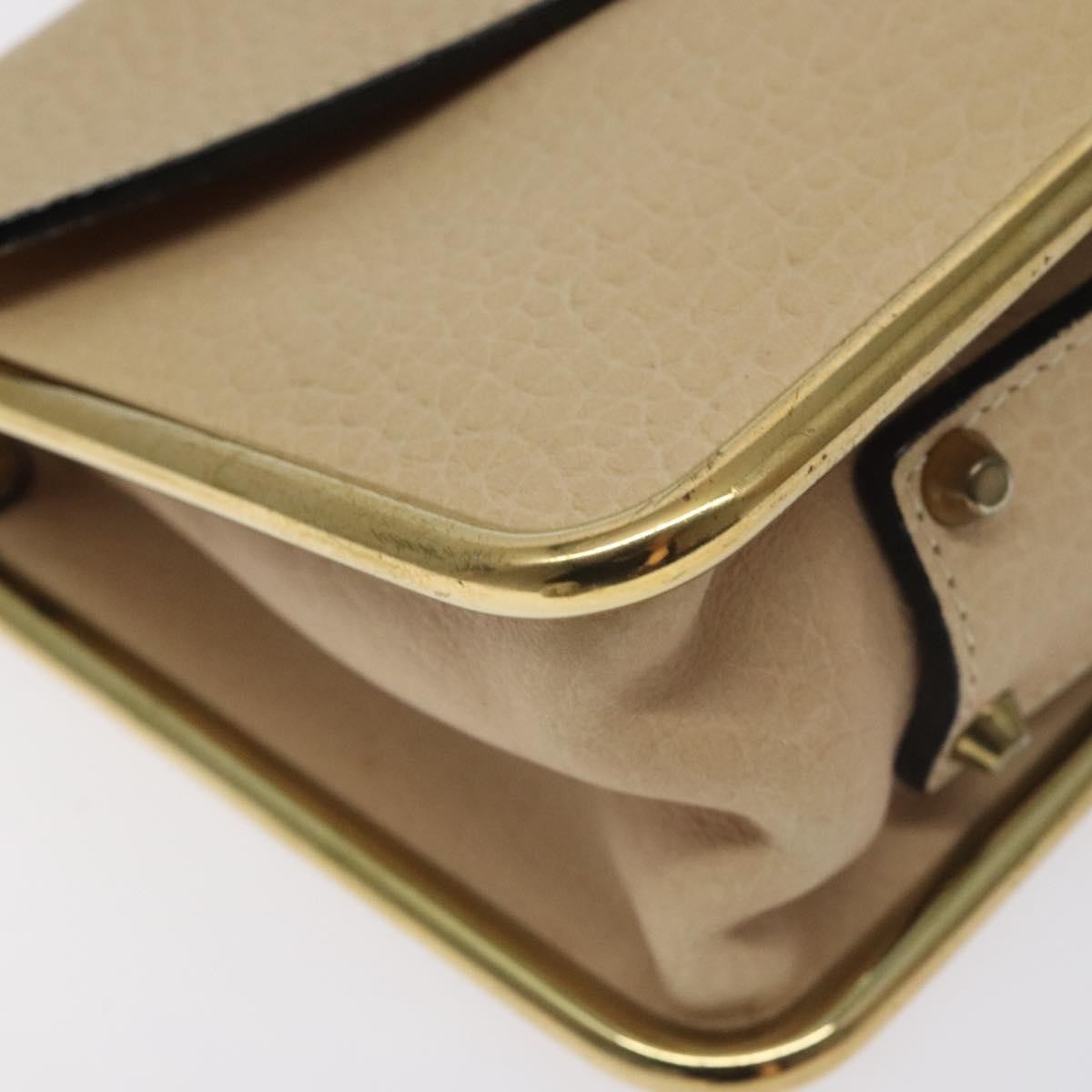 Chloe Sally Shoulder Bag Leather, BEIGE, LEATHER, Shoulder bag